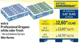 METRO extra Professional Dragees white oder fresh Angebot