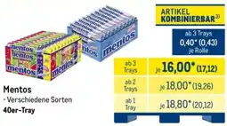 METRO Mentos Angebot