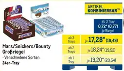 METRO Mars/Snickers/Bounty Großriegel Angebot
