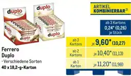 METRO Ferrero Duplo Angebot