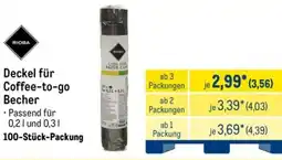 METRO RIOBA Deckel für Coffee-to-go Becher Angebot