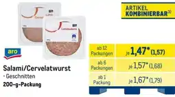METRO aro Salami/Cervelatwurst Angebot