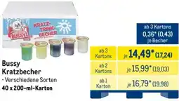 METRO Bussy Kratzbecher Angebot