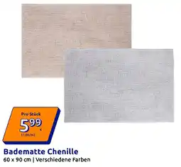 Action Badematte Chenille Angebot