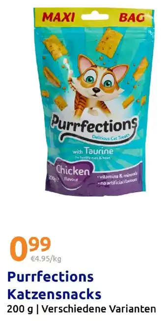 Action Purrfections Katzensnacks Angebot