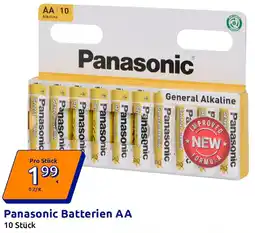 Action Panasonic Batterien AA Angebot
