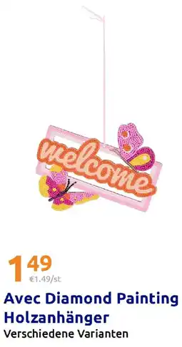 Action Avec Diamond Painting Holzanhänger Angebot