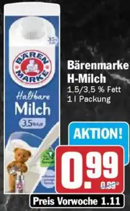 AEZ Bärenmarke H-Milch Angebot