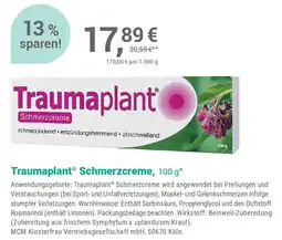 Alliance Healthcare Traumaplant Schmerzcreme Angebot