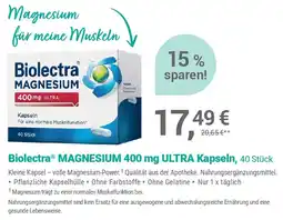 Alliance Healthcare Biolectra MAGNESIUM 400 mg ULTRA Kapseln, 40 Stück Angebot