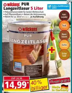 Norma wilckens PUR Langzeitlasur 5 Liter Angebot