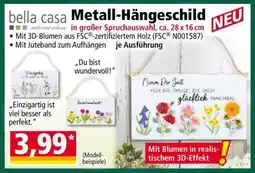 Norma Metall-Hängeschild Angebot