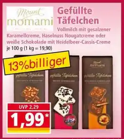 Norma Gefüllte Täfelchen Angebot
