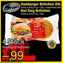 Norma Hamburger Brötchen XXL Angebot