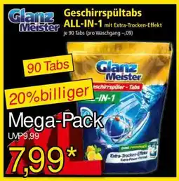 Norma Glanz Meister Geschirrspültabs ALL-IN-1 Angebot