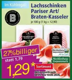 Norma Lachsschinken Pariser Art/ Braten-Kasseler Angebot