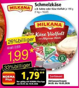 Norma Schmelzkäse Angebot