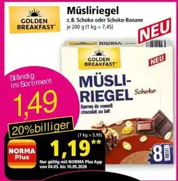 Norma Müsliriegel Angebot
