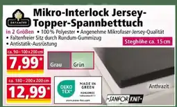 Norma Mikro-Interlock Jersey- Topper-Spannbetttuch Angebot