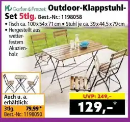 Norma Outdoor-Klappstuhl-Set 5tlg Angebot