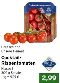 CAP Markt Unsere Heimat Cocktail-Rispentomaten Angebot
