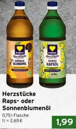 CAP Markt Edeka Herzstücke Raps- oder Sonnenblumenöl Angebot