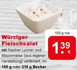 CAP Markt Würziger Fleischsalat Angebot