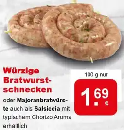 CAP Markt Würzige Bratwurstschnecken Angebot