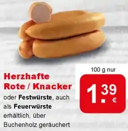 CAP Markt Herzhafte Rote/Knacker Angebot