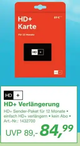 EP HD+ Verlängerung Angebot