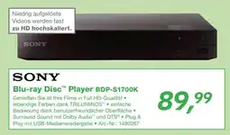 EP SONY Blu-ray Disc Player BDP-S1700K Angebot