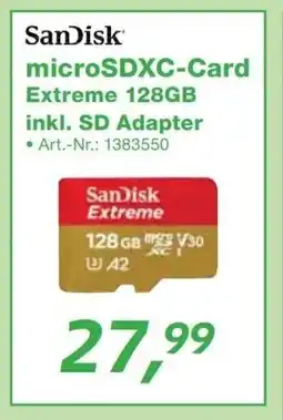 EP SanDisk microSDXC-Card Extreme 128GB inkl. SD Adapter Angebot