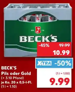 Kaufland BECK'S Pils oder Gold Angebot