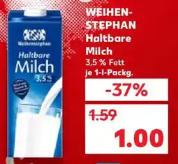 Kaufland WEIHEN- STEPHAN Haltbare Milch Angebot
