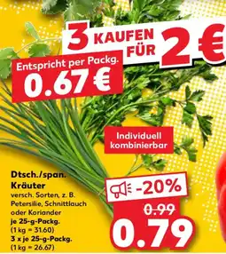 Kaufland Dtsch./span. Kräuter Angebot