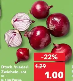 Kaufland Dtsch./niederl. 1.29 Zwiebeln, rot Angebot