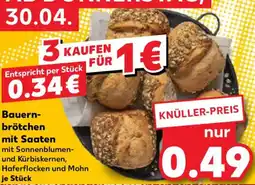 Kaufland Bauernbrötchen mit Saaten Angebot