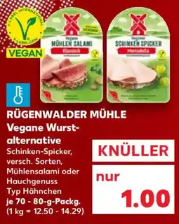 Kaufland RÜGENWALDER MÜHLE Vegane Wurstalternative Angebot