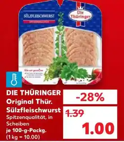 Kaufland DIE THÜRINGER Original Thür. Sülzfleischwurst Angebot