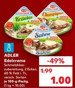 Kaufland ADLER Edelcreme Angebot
