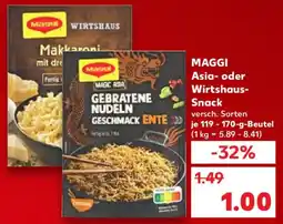 Kaufland MAGGI Asia oder Wirtshaus Snack Angebot