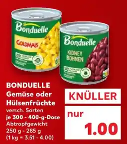 Kaufland BONDUELLE Gemüse oder Hülsenfrüchte Angebot