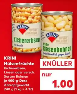 Kaufland KRINI Hülsenfrüchte Angebot