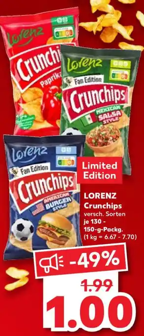 Kaufland Lorenz Crunchips Angebot