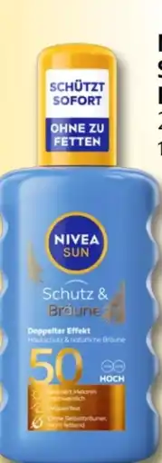 Rossmann Nivea Sun Schutz & Bräune Sonnenspray LSF 50 Angebot