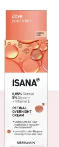 Rossmann Isana Retinal Overnight Cream Angebot