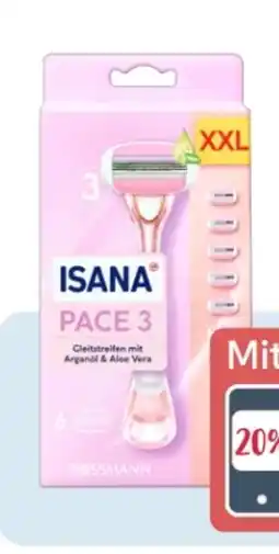 Rossmann Isana Pace 3 Rasierer Angebot