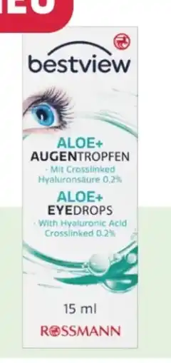Rossmann Bestview Augentropfen Aloe+ Angebot