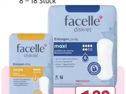 Rossmann Facelle Diskret Hygiene-Einlagen Angebot