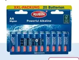 Rossmann Rubin Batterien Mignon AA Angebot